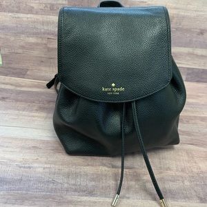 Kate Spade, Backpack Purse, Black Leather